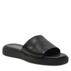 Klapki Vagabond Shoemakers. Czarne klapki damskie Vagabond Shoemakers, bez wzorów, bez obcasa, bez zapięcia. Za 279.99 zł.