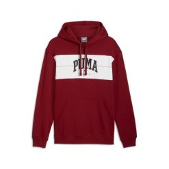 Bluza męska z kapturem PUMA SQUAD PUMA Intense Red. Czerwone bluzy męskie Puma, m, bez wzorów, z dzianiny, z kapturem, na jogę i pilates. W wyprzedaży za 157.60 zł.