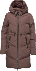 Płaszcz damski Loap Tara beżowy. Brązowe płaszcze damskie Scarpa, na zimę, m, bez wzorów, z materiału, bez kołnierzyka, bez kaptura. Za 362.99 zł.