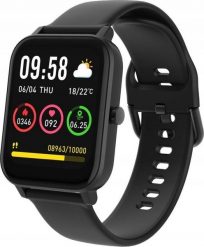 Smartwatch Forever ForeVigo 3 SW-320 Czarny (GSM169759). Czarne zegarki smartwatch Forever, bez wzorów. Za 179.60 zł.