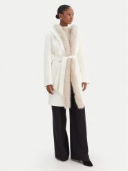 Rinascimento Płaszcz zimowy CFC0126714003 Écru Regular Fit. Płaszcze damskie Rinascimento, na zimę, l, bez wzorów, z syntetyku, bez kołnierzyka, bez kaptura. Za 1,149.00 zł.