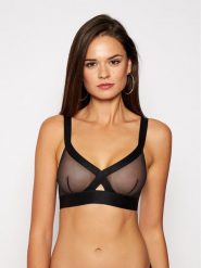 DKNY Biustonosz bezfiszbinowy DK4084 Czarny. Czarne biustonosze DKNY, bez wzorów, z syntetyku. Za 159.99 zł.