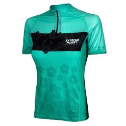 Koszulka biegowa damska z zamkiem i krótkim rękawem EXTREME HOBBY FLOWERS. Zielone bluzki damskie EXTREME HOBBY, xl, bez wzorów, z elastanu, sportowe, bez kołnierzyka, bez ramiączek. Za 169.00 zł.