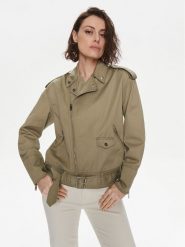 Silvian Heach Kurtka przejściowa GPP24440GB Beżowy Relaxed Fit. Brązowe kurtki damskie Silvian Heach, bez wzorów, z syntetyku, bez kaptura. Za 589.99 zł.