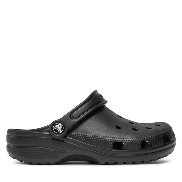 Klapki Crocs. Czarne klapki damskie Crocs, bez wzorów, bez obcasa, bez zapięcia. Za 224.99 zł.