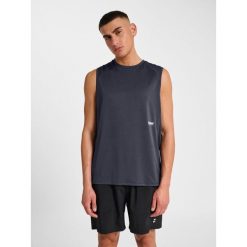 Tank top Hummel Pulse. Brązowe koszulki sportowe męskie Hummel, bez wzorów, bez ramiączek, na fitness i siłownię. Za 147.00 zł.