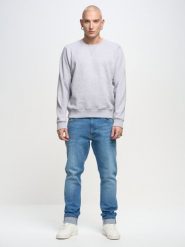 Bluza męska szara Marltones 901. Szare bluzy męskie BIG STAR, l, bez wzorów, z dresówki, retro, bez ramiączek, bez kaptura. W wyprzedaży za 139.99 zł.