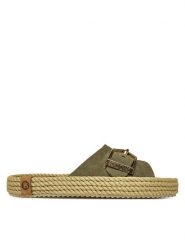 Bohonomad Klapki Corsica COR.12-00011 Khaki. Brązowe klapki damskie Bohonomad, bez wzorów, ze skóry, bez obcasa, bez zapięcia. Za 259.99 zł.