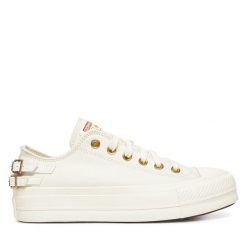 Trampki Converse. Białe trampki i tenisówki damskie Converse, bez wzorów, bez zapięcia. Za 339.99 zł.