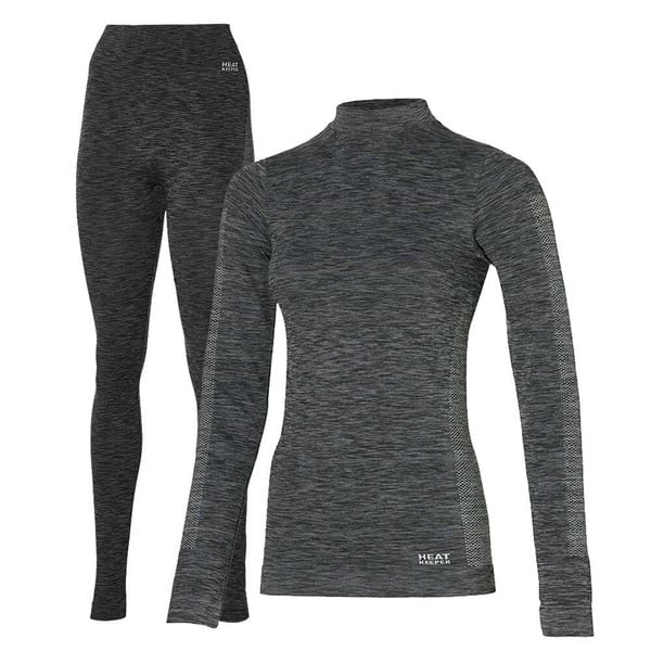 Heat Keeper zestaw termiczny Damskie Premium - koszulka + legginsy termoaktywne. Czarne legginsy damskie HEAT KEEPER, bez wzorów. W wyprzedaży za 199.99 zł.