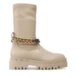 Botki Badura. Brązowe botki damskie Badura, bez wzorów, bez obcasa, na płaskiej podeszwie, bez zapięcia. Za 309.99 zł.