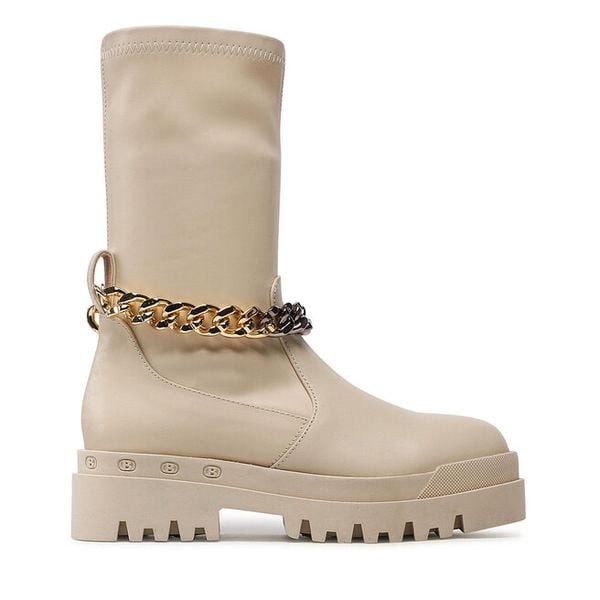 Botki Badura. Brązowe botki damskie Badura, bez wzorów, bez obcasa, na płaskiej podeszwie, bez zapięcia. Za 309.99 zł.