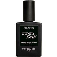 Manucurist - Top Coat Xtrem Flash - Żelowy Top Coat - green Flash Top Coat Xtrem Flash - Dla Kobiet. Zielone topy damskie Manucurist, bez wzorów, bez kołnierzyka, bez ramiączek. Za 109.00 zł.