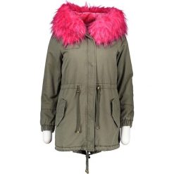 Parka w kolorze oliwkowo-różowym. Brązowe parki damskie Winter Selection, bez wzorów, z futra, bez kaptura. W wyprzedaży za 269.95 zł.