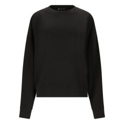 Bluza damska Athlecia Crecy. Czarne bluzy damskie Athlecia, bez wzorów, sportowe, bez ramiączek, bez kaptura. Za 159.00 zł.