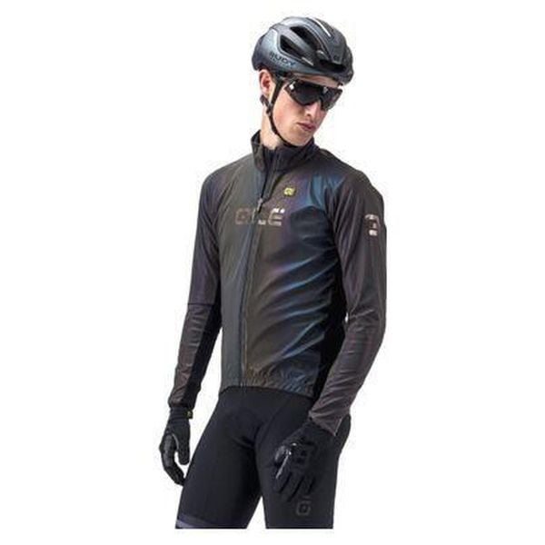 Kurtka rowerowa męska Alé Giubbino Iridescent Reflective. Kurtki męskie ALÉ CYCLING, m, bez wzorów, bez kaptura, rowerowe. W wyprzedaży za 715.80 zł.