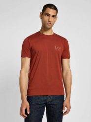 MESKA KOSZULKA LEE MEDIUM WOBBLY LEE TEE SWEET MAPLE 112355588. T-shirty męskie Lee, xl, bez wzorów, bez kołnierzyka, bez ramiączek. Za 79.99 zł.