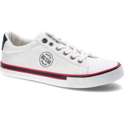 Białe Trampki Big Star Męskie Wygodne Buty. Białe trampki męskie BIG STAR, z aplikacjami, z materiału, retro, bez zapięcia. Za 149.00 zł.