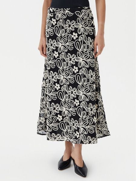 Luisa Spagnoli Spódnica midi Tenente 541989 Czarny Regular Fit. Czarne spódnice damskie Luisa Spagnoli, l, bez wzorów, z syntetyku, midi. Za 1,169.00 zł.