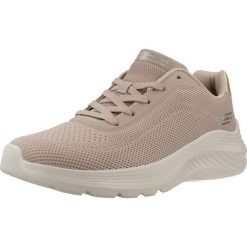 Buty SKECHERS BOBS SQUAD WAVES CURRENT Jasnobrązowy. Brązowe obuwie trekkingowe damskie Skechers, z tkaniny, bez zapięcia. Za 244.99 zł.
