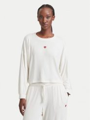 HUGO Bluzka piżamowa Heart 50566668 Kremowy Relaxed Fit. Białe koszule nocne damskie Hugo, bez wzorów, bez ramiączek. Za 354.99 zł.