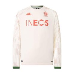 Maillot Extérieur Rękawów Języków OGC Nice Pro 2025/26. Białe bluzy męskie Kappa, bez wzorów, sportowe, bez ramiączek, bez kaptura. Za 389.50 zł.
