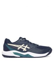 Asics Buty do tenisa Gel-Dedicate 9 1041A543 Granatowy. Niebieskie buty sportowe męskie Asics, bez wzorów, ze skóry, bez zapięcia, tenisowe. Za 309.99 zł.