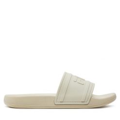 Klapki Fila. Białe klapki damskie Fila, bez wzorów, sportowe, bez obcasa, bez zapięcia. Za 119.99 zł.
