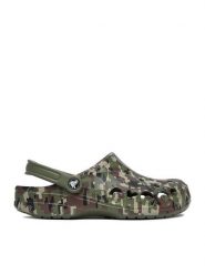 Crocs Klapki C-BAYA SEASONAL PRINTED CLOG 206230-3TC Zielony. Zielone klapki męskie Crocs, bez wzorów, z tworzywa sztucznego, bez zapięcia. Za 239.99 zł.