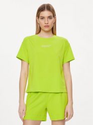 United Colors Of Benetton Koszulka piżamowa 30963M04R Zielony Regular Fit. Zielone koszule nocne damskie United Colors Of Benetton, bez wzorów, z bawełny, bez ramiączek. Za 119.99 zł.
