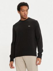 Lacoste Sweter AH2916 Czarny Regular Fit. Czarne swetry męskie Lacoste, m, bez wzorów, z wełny, bez kołnierzyka, bez ramiączek. Za 679.99 zł.