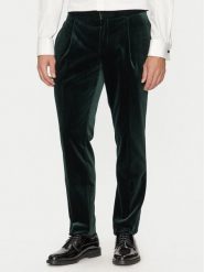 Hugo Spodnie materiałowe Getlin242E1X 50524910 Zielony Slim Fit. Zielone spodnie materiałowe męskie Hugo, bez wzorów, z bawełny. Za 589.99 zł.