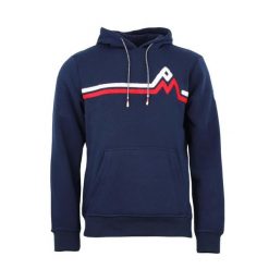 Bluza Peak Mountain Corentin. Niebieskie bluzy męskie Peak Mountain, na zimę, bez wzorów, sportowe, bez ramiączek, bez kaptura. W wyprzedaży za 210.50 zł.