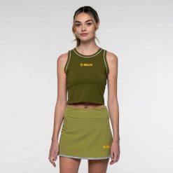 T-shirt Siux Gea 26 Woman. Brązowe t-shirty damskie SIUX, s, bez wzorów, z lyocellu, bez kołnierzyka, bez ramiączek. Za 206.80 zł.