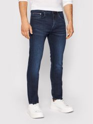 Tommy Hilfiger Jeansy Core Bleecker MW0MW15593 Granatowy Slim Fit. Niebieskie jeansy męskie Tommy Hilfiger, z bawełny. Za 399.99 zł.