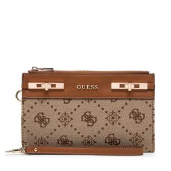 Portfel Guess. Brązowe portfele damskie Guess. Za 299.99 zł.