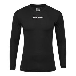 Dżersej z długim rękawem Hummel Bl Essential. Czarne bluzy męskie Hummel, xl, bez wzorów, z dżerseju, sportowe, bez ramiączek, bez kaptura. Za 136.50 zł.