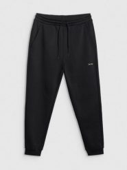4F Spodnie dresowe joggery męskie 4F x Robert Lewandowski - czarne L. Czarne spodnie sportowe męskie 4F, l, z aplikacjami, z dresówki, na fitness i siłownię. Za 189.99 zł.
