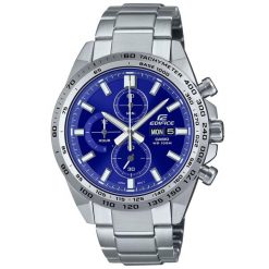 Zegarek męski Casio EFR-574D-2AVUEF, Quartz, 42mm, 10ATM. Niebieskie zegarki męskie Casio, bez wzorów. Za 630.35 zł.