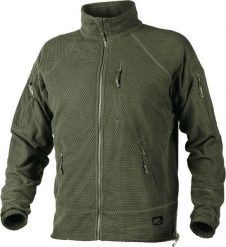 Helikon-Tex bluza Helikon Alpha TACTICAL Grid Fleece Jacket - olive green M. Zielone bluzy męskie HELIKON-TEX, m, bez wzorów, bez ramiączek, bez kaptura. Za 200.70 zł.