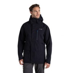 Męska Kurtka Wodoodporna Lorton II. Niebieskie kurtki męskie Craghoppers, m, bez wzorów, z materiału, z kapturem. Za 548.99 zł.