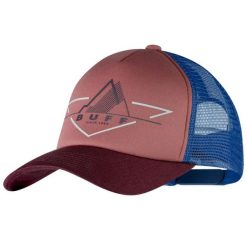 Czapka z daszkiem Unisex Buff Trucker Cap. Czerwone czapki damskie Buff, bez wzorów, z materiału, sportowe. Za 107.00 zł.