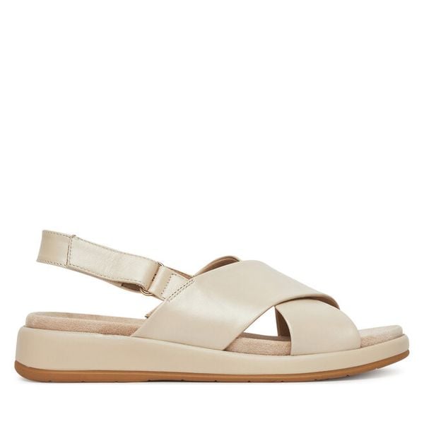 Sandały Caprice. Brązowe sandały damskie Caprice, bez wzorów, bez obcasa, na płaskiej podeszwie, bez zapięcia. Za 339.99 zł.