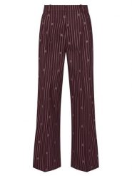 HUGO Spodnie materiałowe Haviri 50554419 Bordowy Relaxed Fit. Czerwone spodnie materiałowe damskie Hugo, bez wzorów, z materiału. Za 999.99 zł.