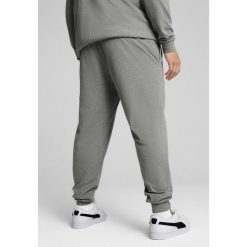 Męskie spodnie Essentials z logo No. 1 z dżerseju PUMA Medium Gray Heather. Szare eleganckie spodnie męskie Puma, bez wzorów, z dżerseju, eleganckie. Za 169.00 zł.