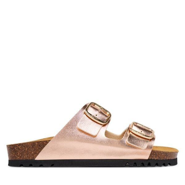 Klapki Scholl. Czerwone klapki damskie Scholl, bez wzorów, bez obcasa, bez zapięcia. Za 270.99 zł.