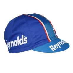 Czapka rowerowa Gist Equipe Vintage Reynolds. Niebieskie czapki damskie GIST, bez wzorów, z materiału, retro. Za 114.72 zł.