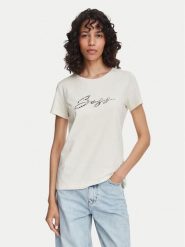 BOSS T-Shirt C_Elove_5 50566827 Beżowy Slim Fit. Brązowe t-shirty damskie Boss, m, bez wzorów, z bawełny, bez kołnierzyka, bez ramiączek. Za 214.99 zł.