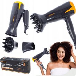 SUSZARKA DO WŁOSÓW TURBO 90km/h +DYFUZOR +KONCETRATOR RIWALL RDS-01. Suszarki do włosów Riwall. Za 49.99 zł.