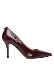 Guess Szpilki FLFPRN LEP08 Bordowy. Czerwone szpilki damskie Guess, z aplikacjami, z lakierowanej skóry, bez obcasa, na szpilce, bez zapięcia. Za 679.99 zł.